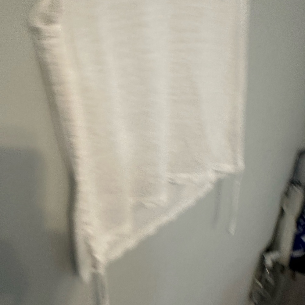 Frame Denim White Linen-Blend Crewneck Tank - Picture 3 of 5